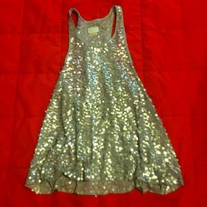 Intimately Free People racerback sequin tank large